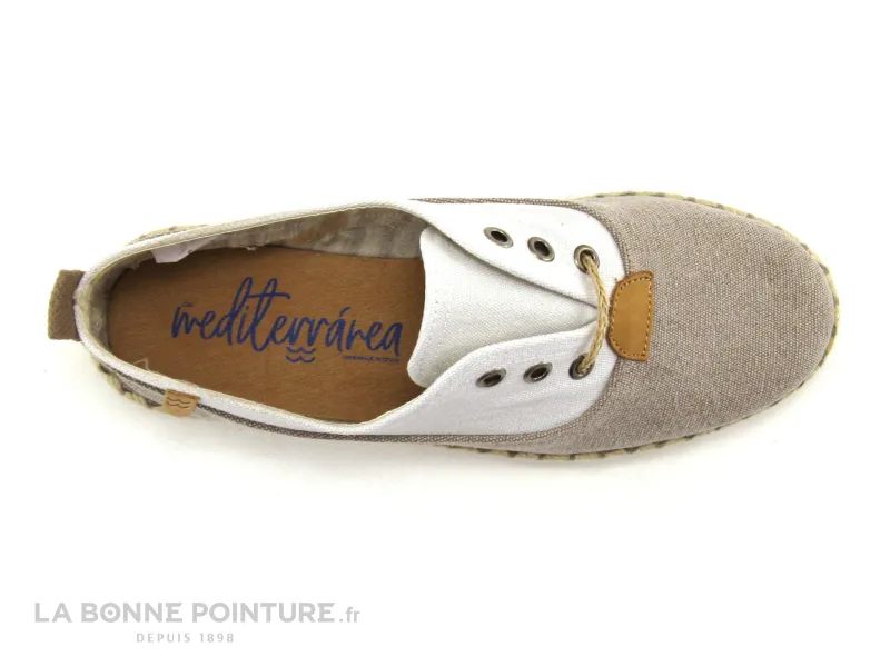 Achat chaussures CM Mediterranéa Femme Chaussure en Toile, vente CM Mediterranea - 37124200 Panna Bianco - Chaussure toile