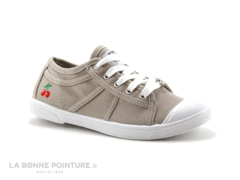 Achat chaussures Le Temps des Cerises Enfant Chaussure en Toile, vente Le Temps des Cerises Basic 02 Perle - basket toile