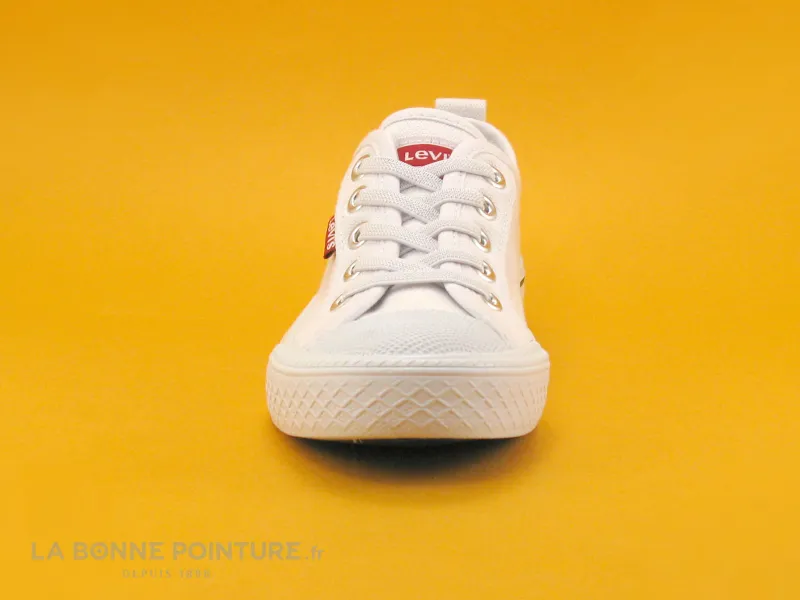 Achat chaussures Levi's Enfant Chaussure en Toile, vente Levis MAUI VORI0005T White - Basket toile blanche enfant