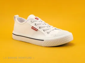 Achat chaussures Levi's Enfant Chaussure en Toile, vente Levis MAUI VORI0005T White - Basket toile blanche enfant