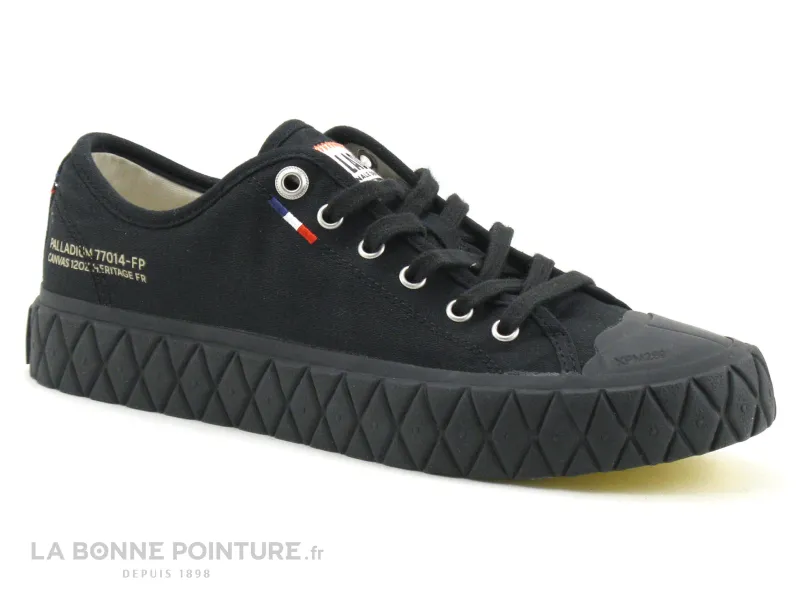 Achat chaussures Palladium Femme Chaussure en Toile, vente Palladium PALLA ACE CANVAS Black 77014-008 - Basket toile Femme