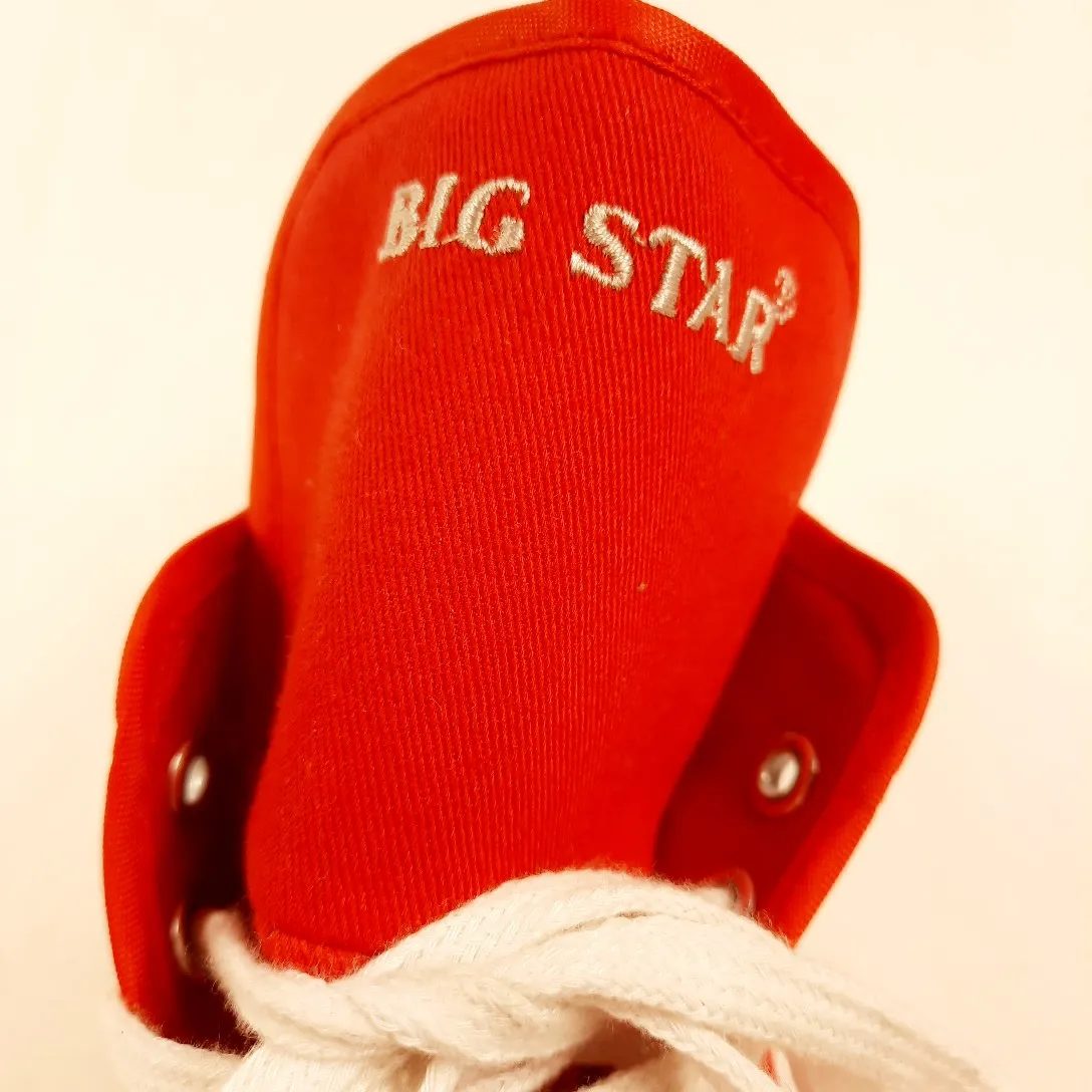 Baskets montantes en toile rouge BIG STAR T 39