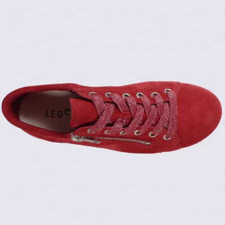 Baskets pour femme Legero en cuir rouge I Igert Chausseur & Maroquinier Dannemarie