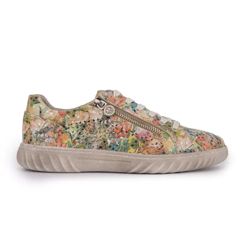 Baskets toile strass coloré multicolore avec lacets Femme ROMIKA à 