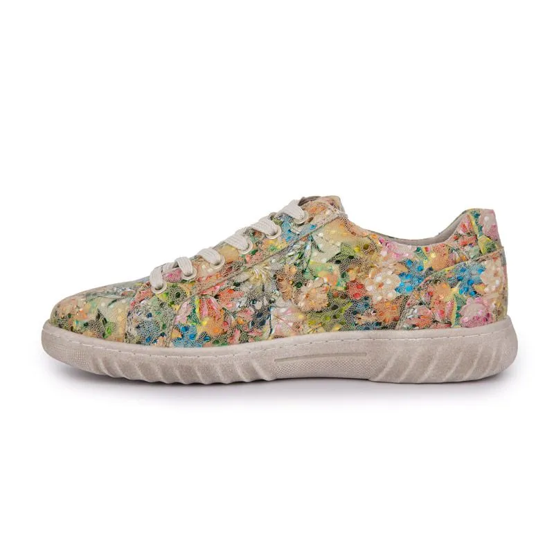 Baskets toile strass coloré multicolore avec lacets Femme ROMIKA à 