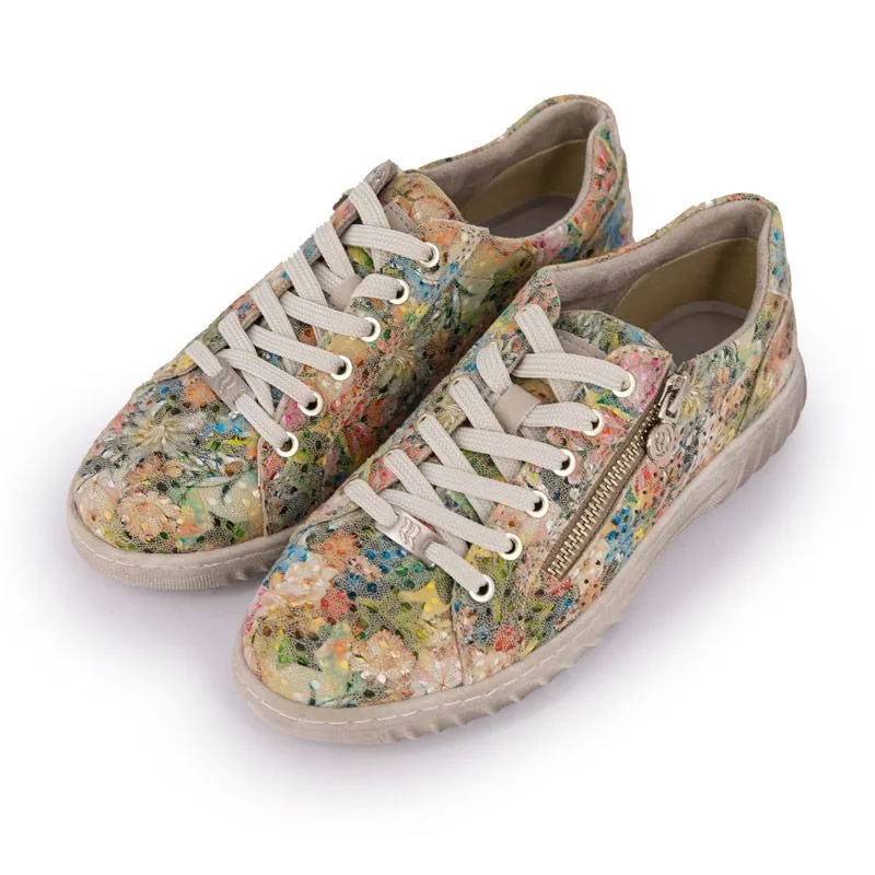 Baskets toile strass coloré multicolore avec lacets Femme ROMIKA à 