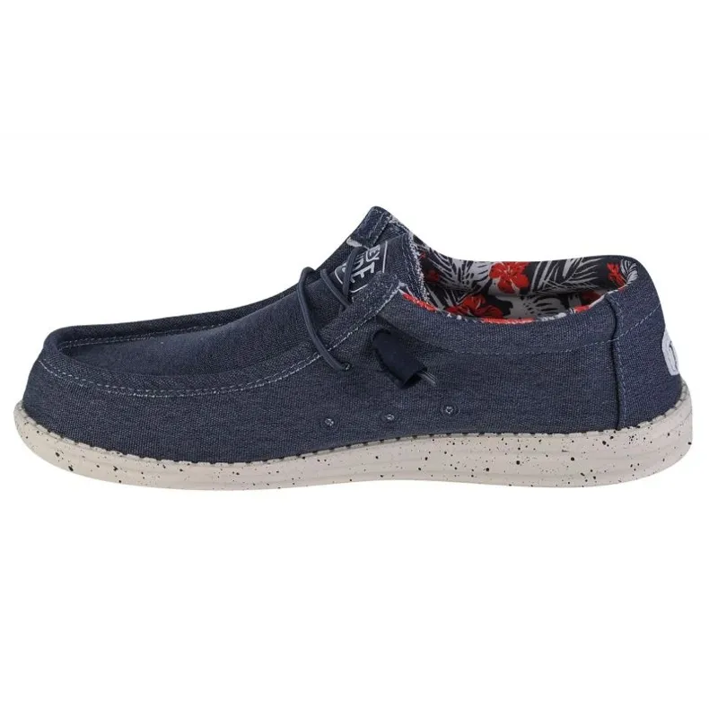 Chaussures Hey Dude Wally en toile extensible M 40022-425 bleu