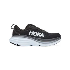 Chaussures running HOKA Bondi 8 Wide BLACK/ White pour femme - 1127954-BWHT