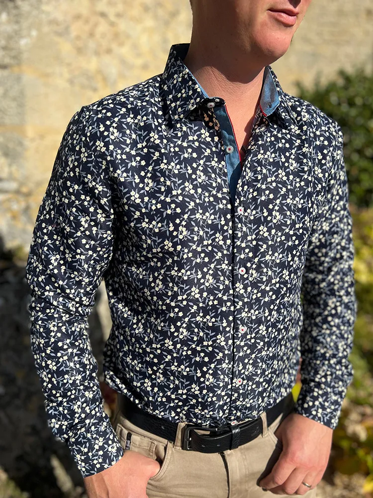 Chemise home Cupidon - Yves Enzo - Cléstyle Couleur Marine XXS à 6XL XL