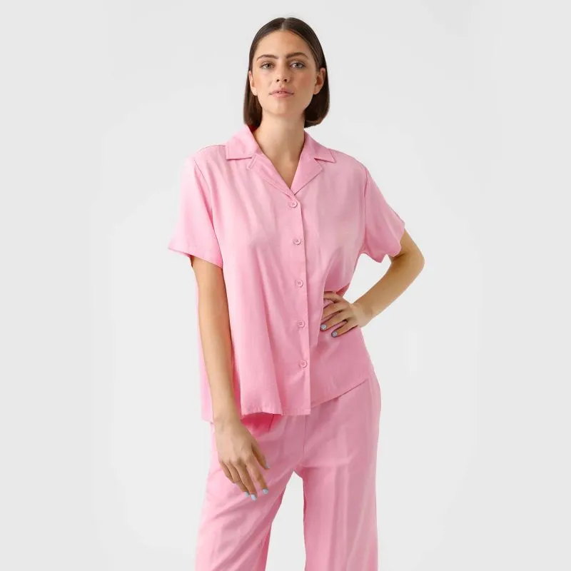 Chemise manches courtes rose,décontracté uni Femme VERO MODA à prix 