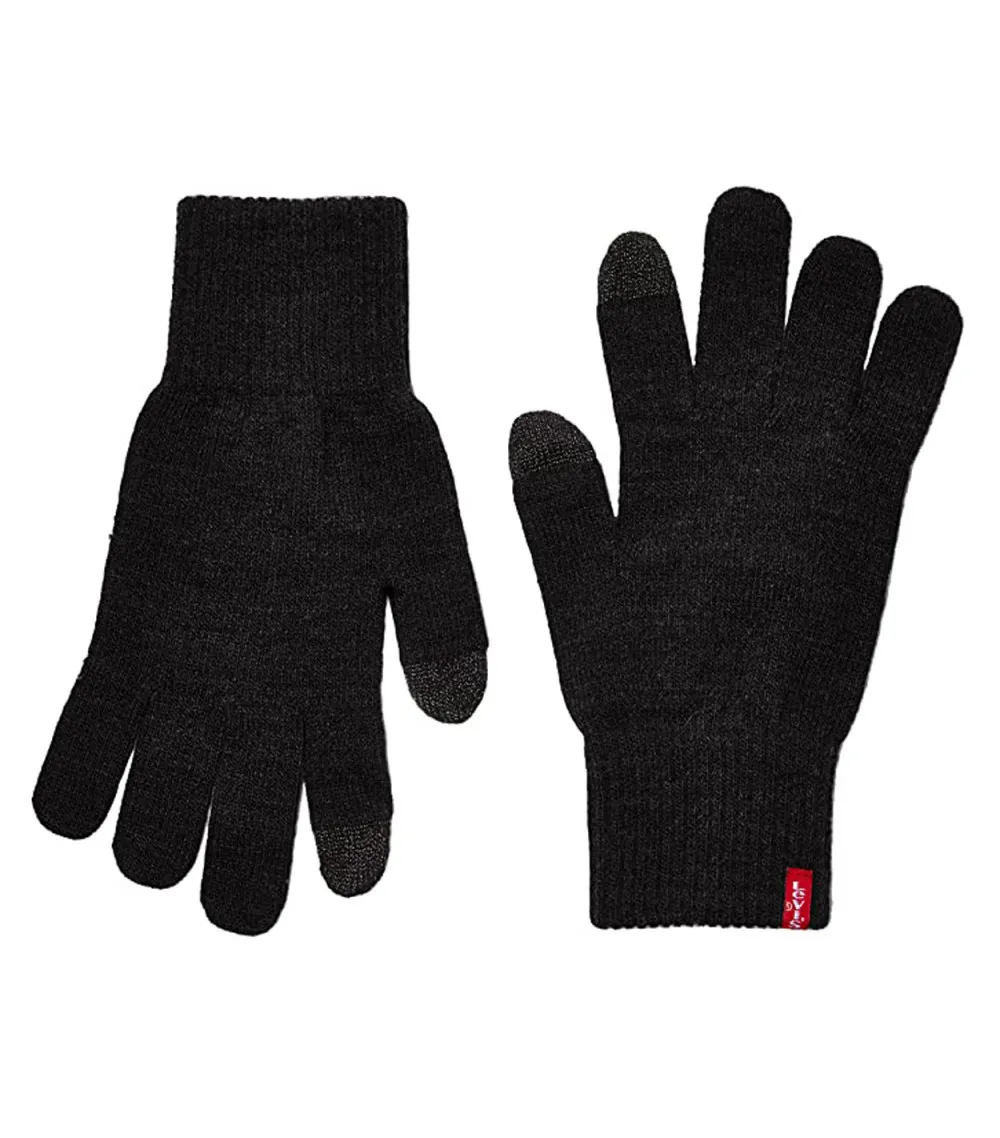 Gants pour écran tactile Levi's Ben Touch Screen noirs