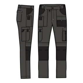 Horizon H06003 - AMBER Pantalon Multi-Poches avec Bandes Réfléchissantes