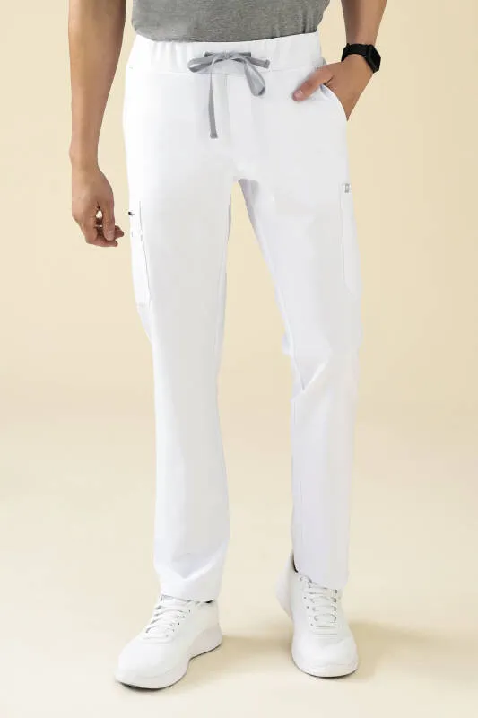 KAERE Pantalon Homme - avec poches cargo blanc