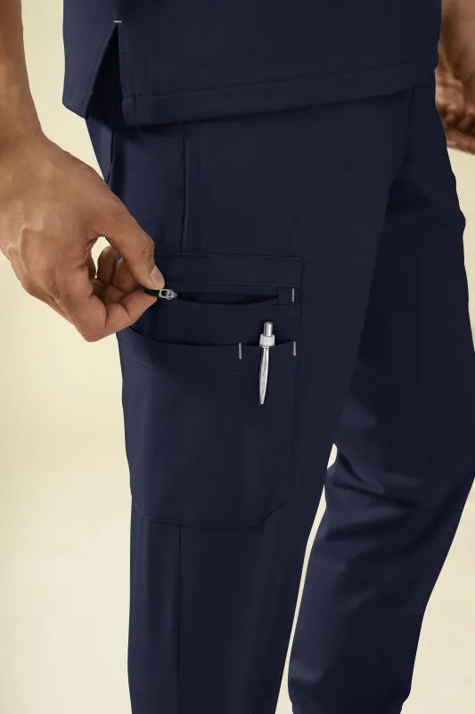 KAERE Pantalon Homme - avec poches cargo bleu navy