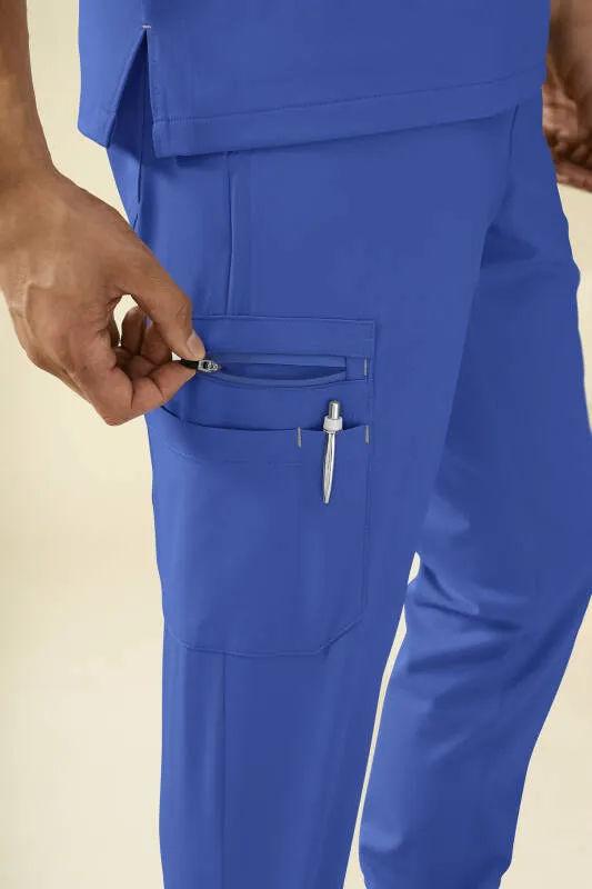 KAERE Pantalon Homme - avec poches cargo bleu