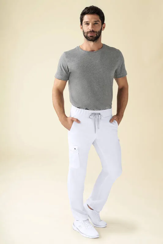 KAERE Pantalon Homme - avec poches cargo Taille courte blanc