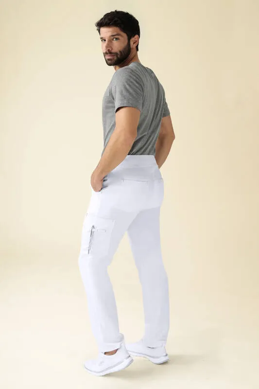 KAERE Pantalon Homme - avec poches cargo Taille courte blanc