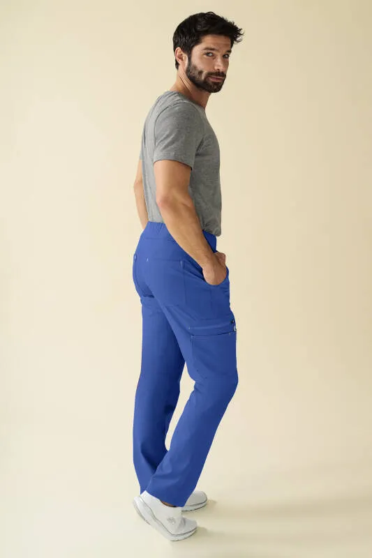 KAERE Pantalon Homme - avec poches cargo Taille courte bleu