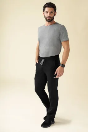 KAERE Pantalon Homme - avec poches cargo Taille courte noir