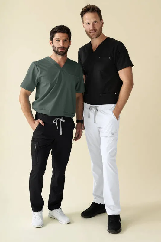 KAERE Pantalon Homme - avec poches cargo Taille courte noir