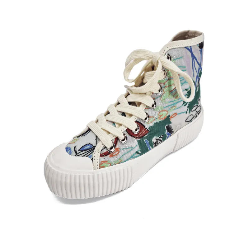 La basket Kibby montante en toile Paul Smith - Scarpe Vannes