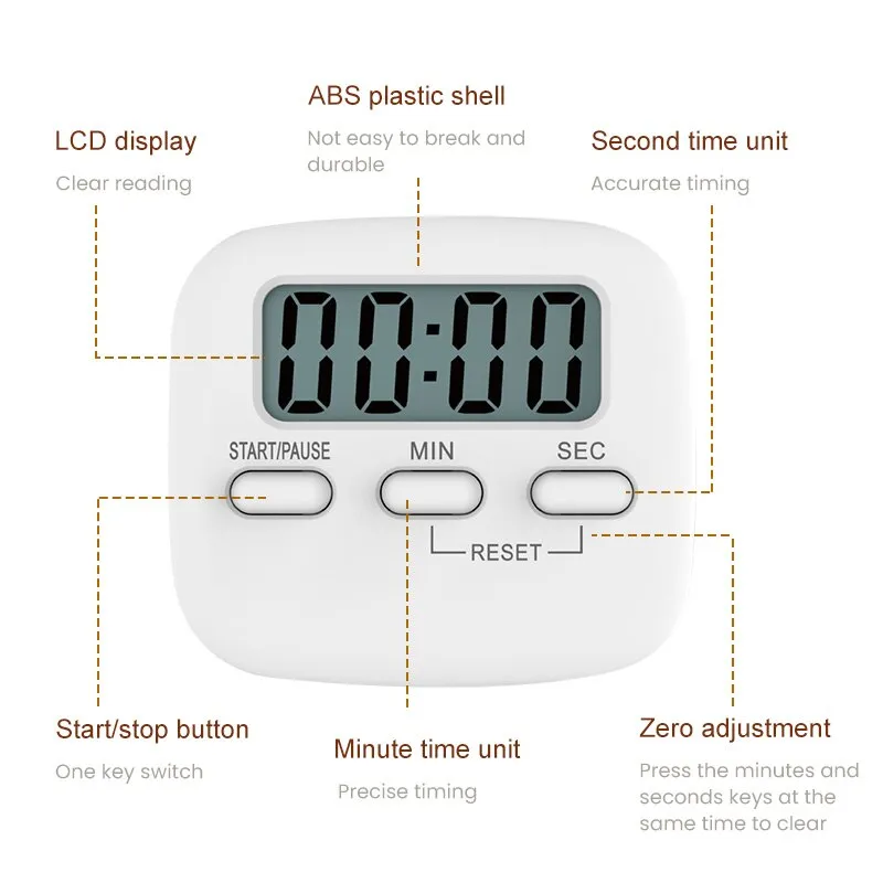 Minuteur de cuisine écran LCD