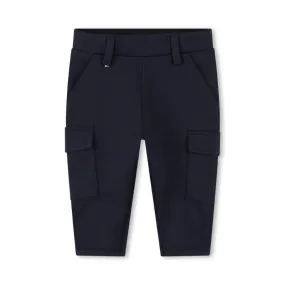 PANTALON BLEU MARINE BOSS POUR BÉBÉ AVEC POCHES À RABAT