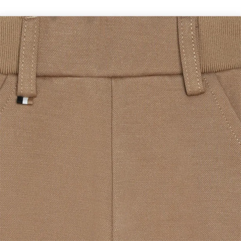 PANTALON MARRON BOSS POUR BÉBÉ AVEC POCHES À RABAT