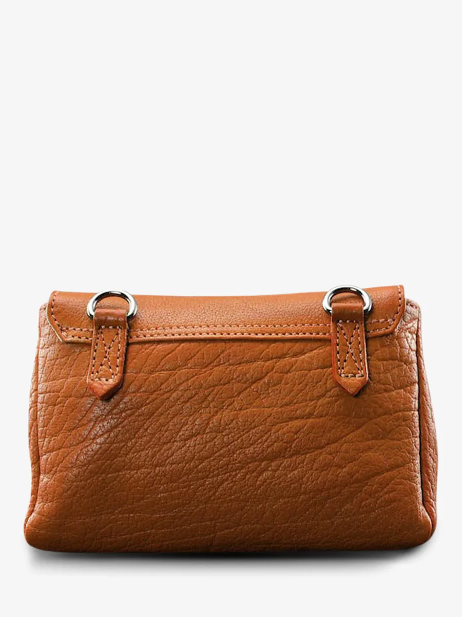 SAC BANDOULIÈRE CUIR ORANGE FEMME Suzon S Grand Prix - Tangerine