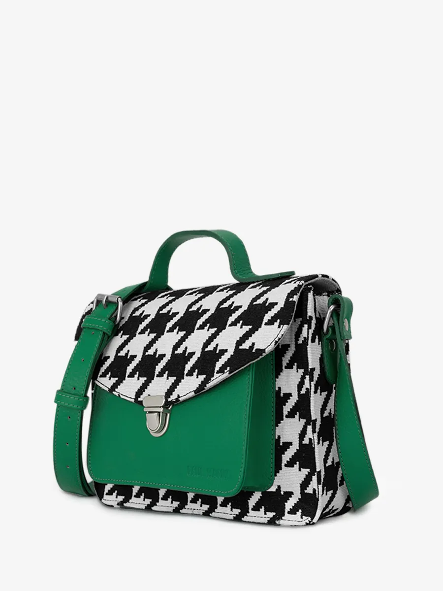 SAC BANDOULIÈRE CUIR VERT FEMME Mademoiselle George Allure - Vert