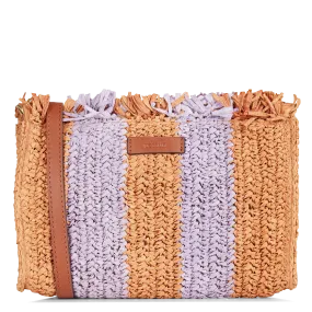 SAC BANDOULIèRE EN RAPHIA MéLANGé CUIR FARAWAMIMI ST - SESSUN pour FEMME | Printemps