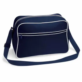 Sac bandoulière retro shoulder bag BG14 - bleu marine tour blanc 