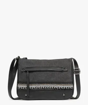 sac besace compact avec perles et strass femme noir standard sacs bandouliere