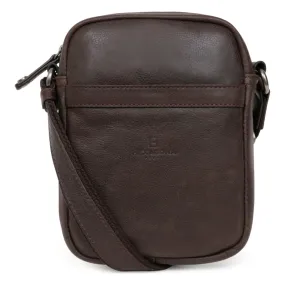 Sacoche Cuir INSTINCT Marron Fabe Hexagona - Sac Besace Messenger Homme sur MenCorner