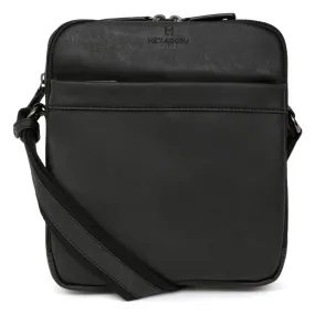 Sacoche DIFFERENCE Noir Drew Hexagona - Sac Besace Messenger Homme sur MenCorner