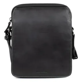 Sacoche TRAVEL Noir Xeno Hexagona - Sac Besace Messenger Homme sur MenCorner