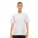 Veste de Cuisine Femme Californie à Manches Longues Blanche - MANELLI