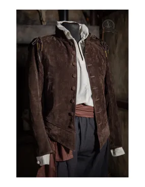 Veste en cuir Quentin Mousquetaire - Marron ⚔️ Boutique Épées